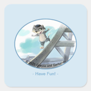 Eiffelturm Classic Square Stickers - Träume