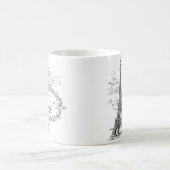 Eiffelturm Collage Kaffeetasse (Mittel)