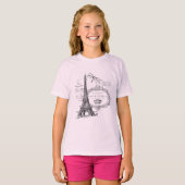 Eiffelturm Collage T-Shirt (Vorne ganz)