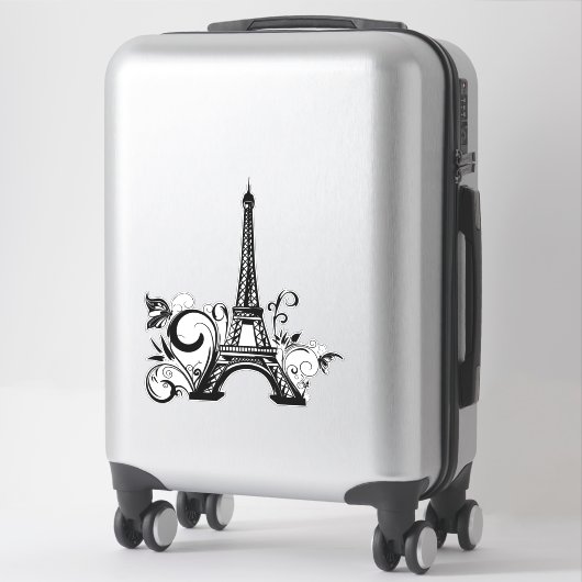Eiffelturm Custom-Cut Vinyl Sticker (Koffer)