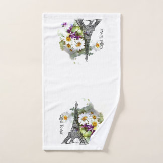 Eiffelturm Daisis Violets Romantisches Handtuch