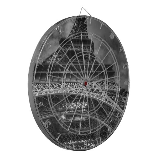 Eiffelturm Dartscheibe (Vorderseite Links)