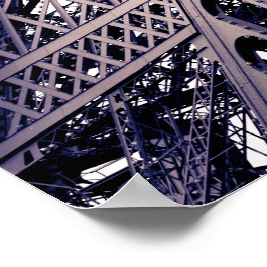 Eiffelturm Detail, Paris, Frankreich Poster (Ecke)