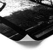 Eiffelturm durch das Baum-Plakat Poster (Ecke)