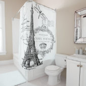 Eiffelturm Duschvorhang (Beispiel)