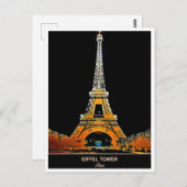 Eiffelturm: Ein Stück Pariser Postkarte schicken (Vorne/Hinten)