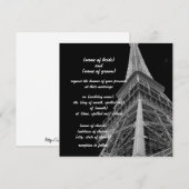 Eiffelturm-Einladung Einladung (Vorne/Hinten)
