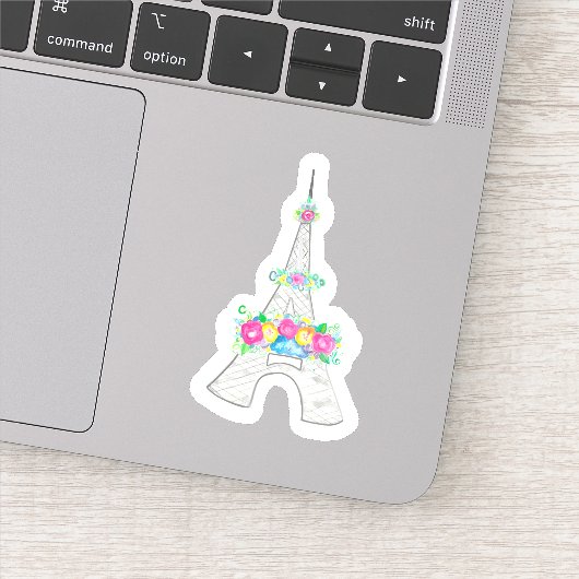 Eiffelturm, Frankreich, Frankreich, Blume, Denkmal Aufkleber (Detail)