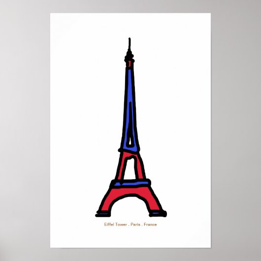 Eiffelturm Frankreich Paris Poster (Vorne)