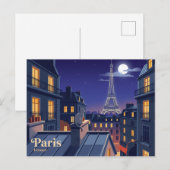 Eiffelturm Frankreich Postkarte (Vorne/Hinten)