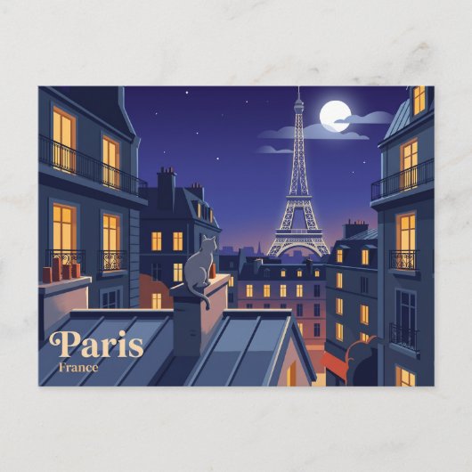 Eiffelturm Frankreich Postkarte (Vorderseite)