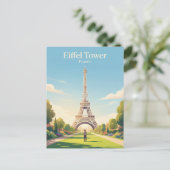 Eiffelturm Frankreich Postkarte (Stehend Vorderseite)