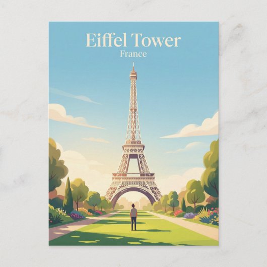 Eiffelturm Frankreich Postkarte (Vorderseite)