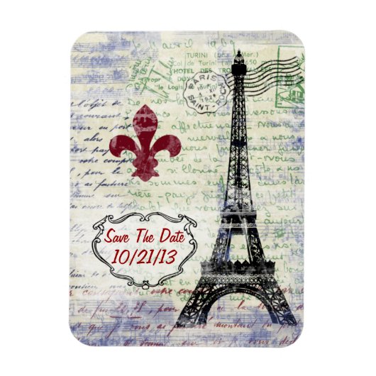 Eiffelturm Frankreich Termin Magnet (Vertikal)