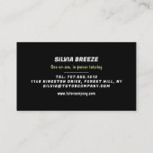 Eiffelturm, Französischer Sprachlehrer, Lehrer Visitenkarte (Rückseite)