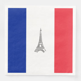 Eiffelturm Französisches Flag Themed Partys Paper Serviette