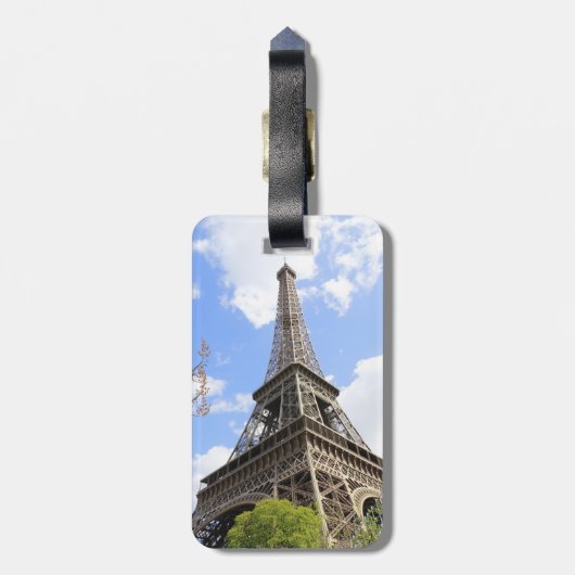 Eiffelturm Gepäckanhänger (Rückseite vertikal)