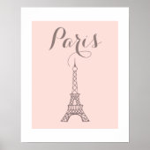Eiffelturm Gerahmte Kunstdrucke Poster (Vorne)