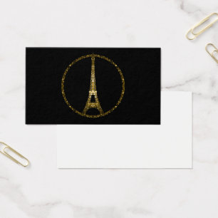 Eiffelturm Gold Glitzer Glitzern Business Card
