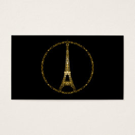 Eiffelturm Gold Glitzer Glitzern Business Card
