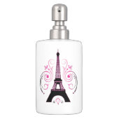 Eiffelturm Gradient Swirl Design Badset (Vorderseite)