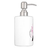 Eiffelturm Gradient Swirl Design Badset (Rechts)