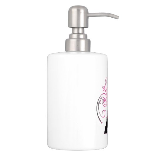 Eiffelturm Gradient Swirl Design Badset (Rechts)