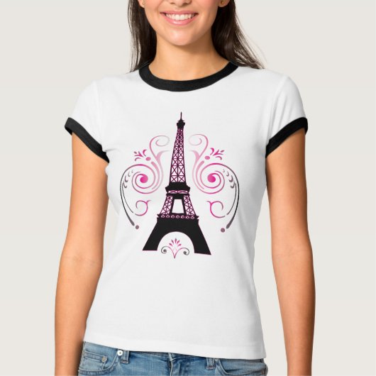 Eiffelturm-Grafikdesign-T-Shirt T-Shirt (Vorderseite)