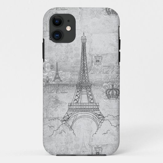 Eiffelturm grauer iPhone 5 Kasten Case-Mate iPhone Hülle (Rückseite)