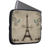 Eiffelturm Grunge Laptop Sleeve (Vorne Rechts)
