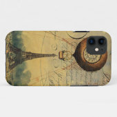 Eiffelturm Heißluftballon Steampunk Case-Mate iPhone Hülle (Rückseite (Horizontal))