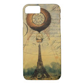 Eiffelturm Heißluftballon Steampunk Case-Mate iPhone Hülle (Rückseite)