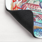 Eiffelturm-heller Drache und Hoffnung Mousepad (Ecke)