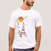 Eiffelturm, Herbst T-Shirt (Vorderseite)