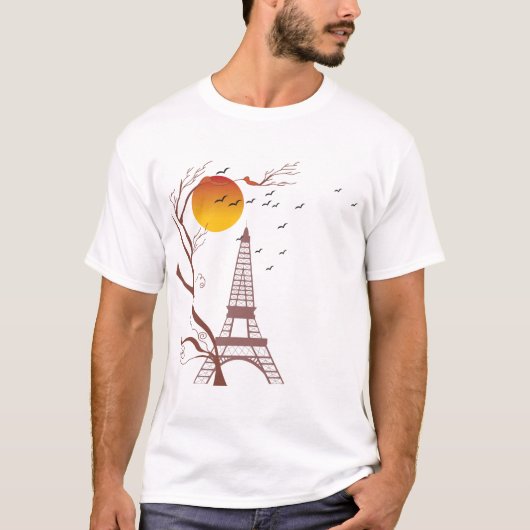 Eiffelturm, Herbst T-Shirt (Vorderseite)