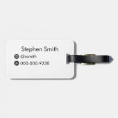 Eiffelturm, Ikonische Sehenswürdigkeit von Paris Gepäckanhänger (Rückseite horizontal)