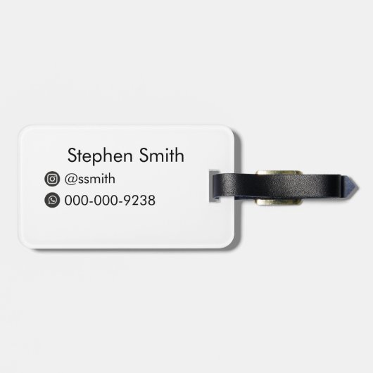 Eiffelturm, Ikonische Sehenswürdigkeit von Paris Gepäckanhänger (Rückseite horizontal)