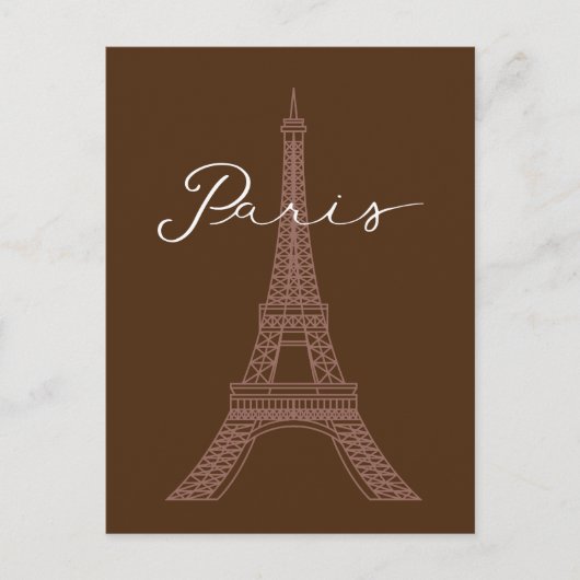Eiffelturm, Ikonische Sehenswürdigkeit von Paris Postkarte (Vorderseite)