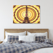 Eiffelturm im Abstrakten Hintergrund Leinwanddruck (Insitu (Schlafzimmer))