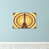 Eiffelturm im Abstrakten Hintergrund Leinwanddruck (Insitu (Holzboden))