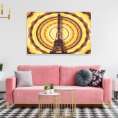 Eiffelturm im Abstrakten Hintergrund Leinwanddruck (Insitu (Wohnzimmer))