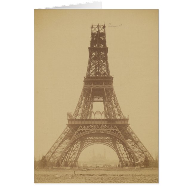 Eiffelturm im Bau 1888 (Vorne)