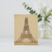 Eiffelturm im Bau 1888 Postkarte (Stehend Vorderseite)