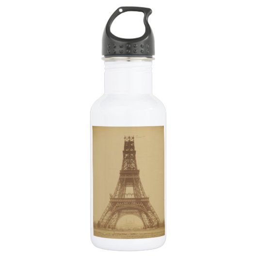 Eiffelturm im Bau 1888 Trinkflasche (Vorderseite)