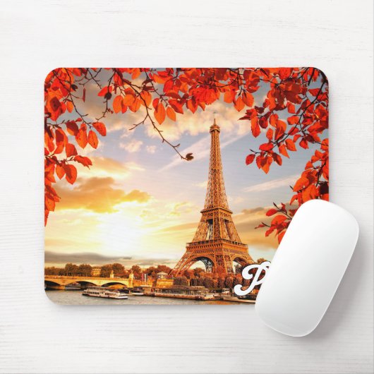 Eiffelturm im Herbst, Paris, Frankreich Mousepad (Mit Mouse)