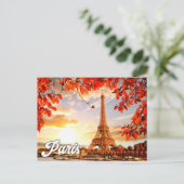 Eiffelturm im Herbst | Paris, Frankreich Postkarte (Stehend Vorderseite)