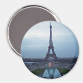 Eiffelturm im Morgengrauen Magnet (Vorderseite/Rückseite)