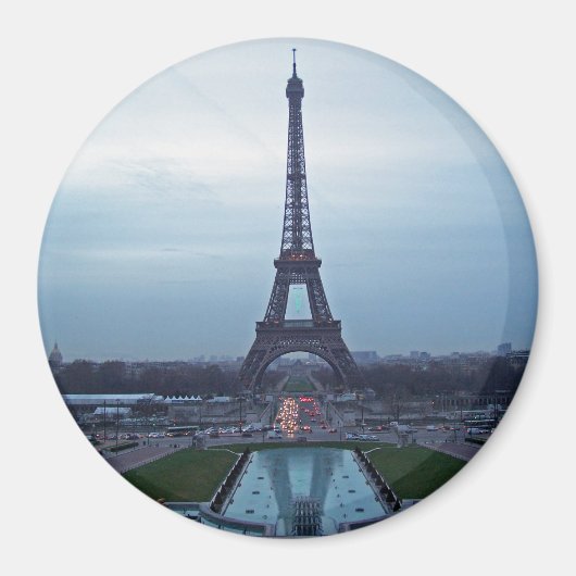Eiffelturm im Morgengrauen Magnet (Vorne)