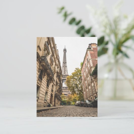 Eiffelturm im Pariser Foto Postkarte (Stehend Vorderseite)