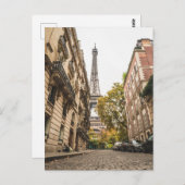 Eiffelturm im Pariser Foto Postkarte (Vorne/Hinten)
